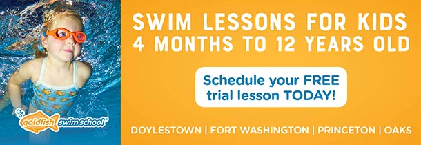 Your first swim lesson is on us! Visit our website to redeem your free trial.