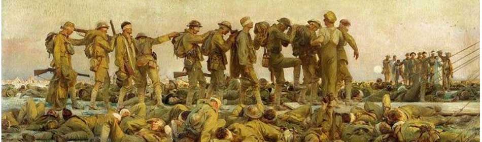 John Singer Sargent - Gassed, 1918 - Oil on canvas - (on display at Imperial War Museum, London, UK) in the Levittown, Bucks County PA area